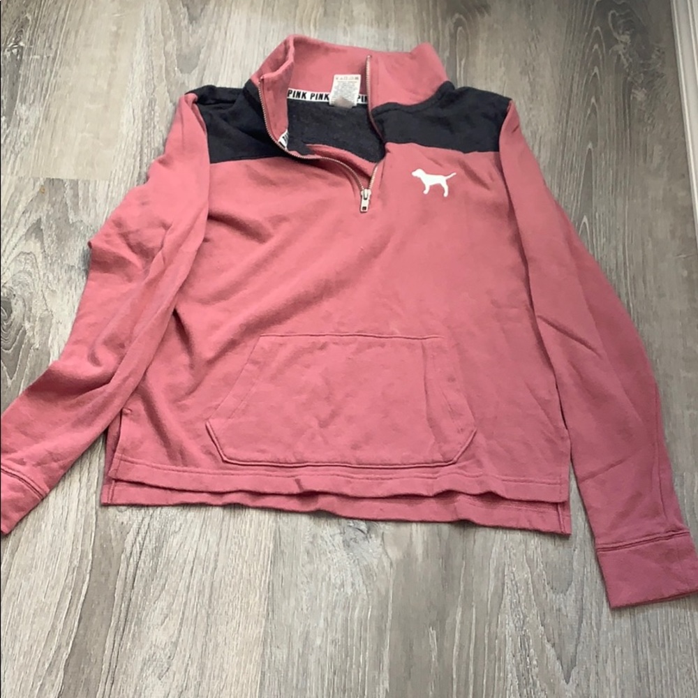 VS pink half zip